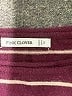 Pink Clover Stripes Burgundy Pullover Sweater Size M - photo 7