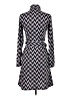 BCBGMAXAZRIA Chevron-herringbone Gray Casual Dress Size S - photo 2