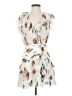 Ulla Johnson 100% Silk Tropical Aztec Or Tribal Print Floral Marled Ombre Polka Dots White Cocktail Dress Size 2 - photo 1