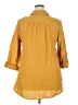 Cato Solid Yellow 3/4 Sleeve Button-Down Shirt Size 2X (estimated) - photo 2