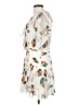Ulla Johnson 100% Silk Tropical Aztec Or Tribal Print Floral Marled Ombre Polka Dots White Cocktail Dress Size 2 - photo 5