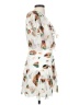 Ulla Johnson 100% Silk Tropical Aztec Or Tribal Print Floral Marled Ombre Polka Dots White Cocktail Dress Size 2 - photo 4