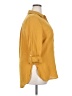 Cato Solid Yellow 3/4 Sleeve Button-Down Shirt Size 2X (estimated) - photo 4