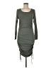 t.la Solid Gray Casual Dress Size M - photo 1