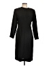 Draper's & Damon's 100% Polyester Solid Black Casual Dress Size 10 - photo 1