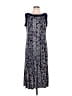 Perceptions Paisley Blue Casual Dress Size L - photo 1