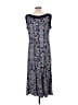 Perceptions Paisley Blue Casual Dress Size L - photo 2