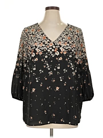 Collective Concepts 3/4 Sleeve Blouse (view 1)