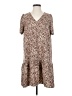 A New Day 100% Polyester Animal Print Brown Casual Dress Size S - photo 1