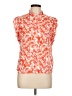 Kut from the Kloth Orange Short Sleeve Blouse Size L - photo 1