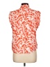 Kut from the Kloth Orange Short Sleeve Blouse Size L - photo 2