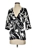 Charlotte Russe 100% Polyester Black 3/4 Sleeve Blouse Size S - photo 1