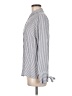 Be Cool Stripes Silver Long Sleeve Blouse Size M - photo 5