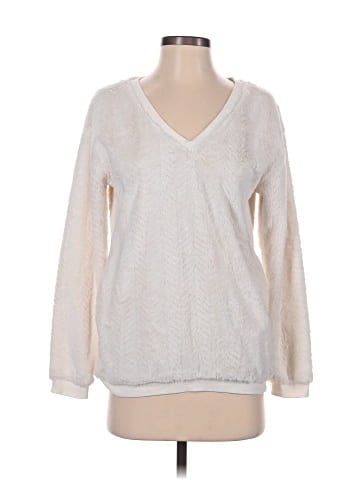 Eyelash Couture Pullover Sweater (view 1)