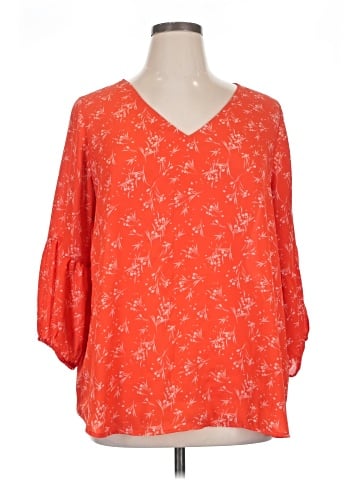 Collective Concepts 3/4 Sleeve Blouse (view 1)