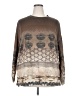 Unbranded Print Brown Pullover Sweater Size 4X - photo 1