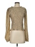 Roolee 100% Polyester Gold Long Sleeve Blouse Size S - photo 1