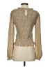 Roolee 100% Polyester Gold Long Sleeve Blouse Size S - photo 2