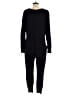Anrabess Solid Black Jumpsuit Size M - photo 2