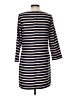 J.Crew 100% Polyester Stripes Black Casual Dress Size 2 - photo 1