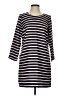 J.Crew 100% Polyester Stripes Black Casual Dress Size 2 - photo 2