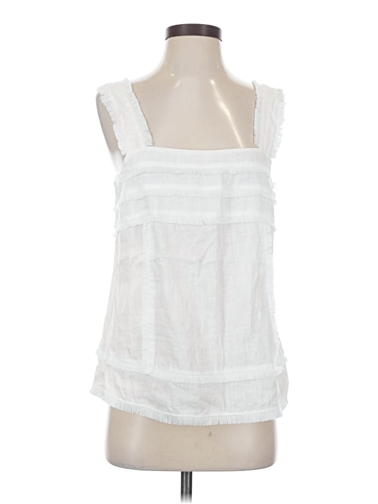 Pre-owned Jcrew Sleeveless Blouse In White