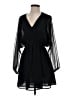 A New Day 100% Polyester Solid Black Casual Dress Size XS - photo 1