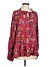 Easel 100% Rayon Burgundy Long Sleeve Blouse Size S - photo 1