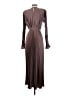 L'IDÉE 100% Polyester Brown Cocktail Dress Size 4 - photo 2