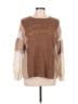 She + Sky Brown Pullover Sweater Size L - photo 1