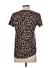 Zara Animal Print Brown Short Sleeve Top Size S - photo 2