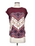 Rewind 100% Polyester Burgundy Short Sleeve Top Size S - photo 1