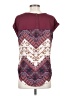 Rewind 100% Polyester Burgundy Short Sleeve Top Size S - photo 2
