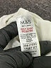 M&S 100% Cotton Solid Ivory White Short Sleeve Onesie Size 0-3 mo - photo 3