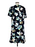Ann Taylor Floral Blue Casual Dress Size M - photo 2