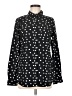 Merona 100% Polyester Polka Dots Black Long Sleeve Blouse Size M - photo 1