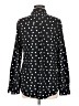 Merona 100% Polyester Polka Dots Black Long Sleeve Blouse Size M - photo 2