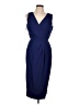 Liz Claiborne 100% Polyester Blue Cocktail Dress Size 10 (petite) - photo 1