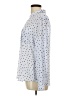 Candie's 100% Polyester Polka Dots Blue Long Sleeve Blouse Size L - photo 5