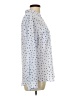 Candie's 100% Polyester Polka Dots Blue Long Sleeve Blouse Size L - photo 4