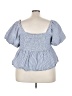 Old Navy 100% Cotton Blue Short Sleeve Blouse Size 3X - photo 2