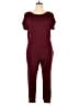 Prettygarden Solid Burgundy Jumpsuit Size XL - photo 1