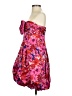 BCBGMAXAZRIA 100% Polyester Floral Pink Cocktail Dress Size 6 - photo 5