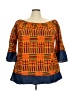 Lapogee Orange 3/4 Sleeve Blouse Size 3X - photo 1