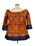 Lapogee Orange 3/4 Sleeve Blouse Size 3X - photo 2
