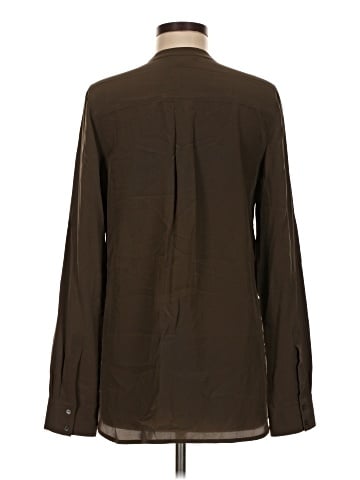Vince. Long Sleeve Silk Top (view 2)