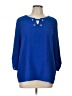 Cathy Blue 3/4 Sleeve Blouse Size L - photo 1