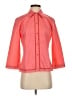 Allison Taylor Color Block Orange 3/4 Sleeve Button-Down Shirt Size S - photo 1