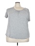 In'Voland Gray Short Sleeve Top Size 24 - photo 1