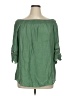 NY Collection Green 3/4 Sleeve Blouse Size 1X - photo 1